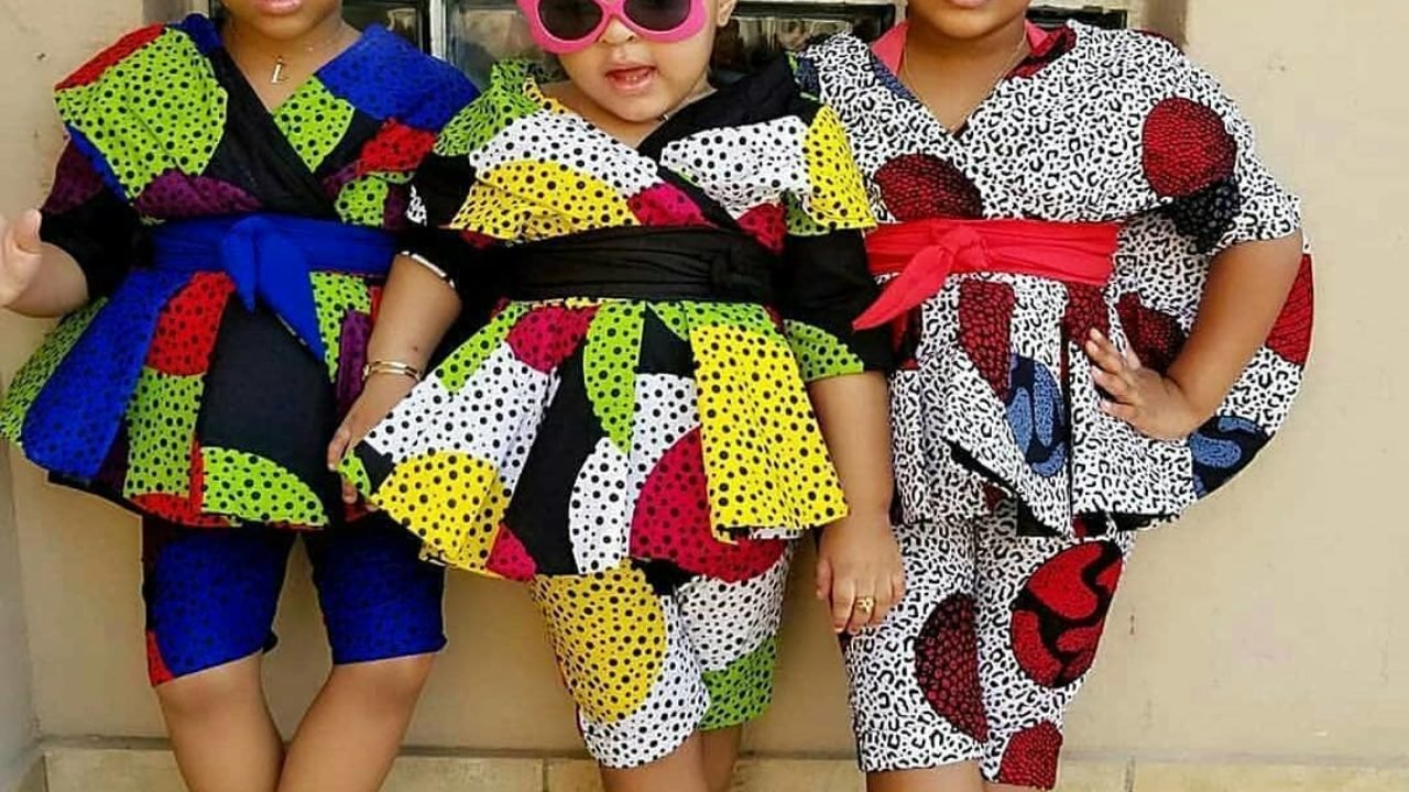 ankara styles gown for children